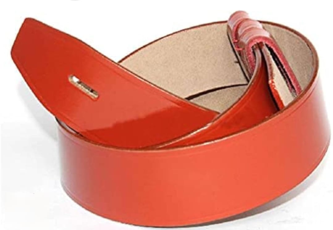 RED LEATHER BELT